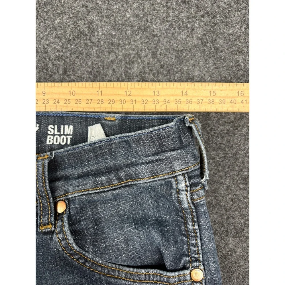 Wrangler Retro Slim Boot Jeans Mens 30x34 Blue Medium Wash Stretch 77MWZDX